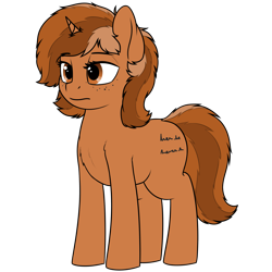 Size: 3789x3789 | Tagged: safe, artist:zippysqrl, oc, oc only, oc:sign, species:pony, species:unicorn, :|, bored, chest fluff, female, freckles, mare, simple background, solo, standing, transparent background
