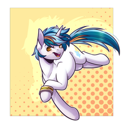 Size: 1000x1000 | Tagged: safe, artist:ak4neh, oc, oc only, oc:skyforge, species:pony, species:unicorn, female, mare, simple background, solo