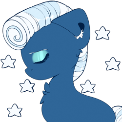 Size: 2000x2000 | Tagged: safe, artist:etoz, oc, oc only, oc:stardust swirl, species:earth pony, species:pony, eyebrows, eyebrows down, female, mare, request, requested art, sad, simple background, solo, stars, transparent background