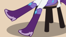 Size: 2208x1242 | Tagged: safe, artist:magerblutooth, character:rarity, my little pony:equestria girls, boots, high heel boots, legs, pictures of legs, raised leg, shoes, stool