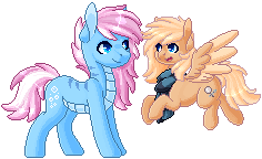 Size: 236x144 | Tagged: safe, artist:ak4neh, oc, oc only, oc:liu, oc:mirta whoowlms, species:earth pony, species:pegasus, species:pony, animated, couple, female, gif, male, mare, pixel art, simple background, stallion, straight, transparent background