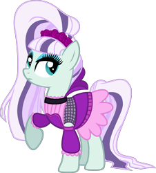 Size: 1837x2036 | Tagged: safe, artist:starryoak, character:coloratura, character:countess coloratura, species:pony, miracleverse, alternate universe, clothing, dress, female, simple background, solo, transparent background