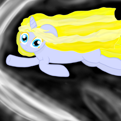 Size: 2000x2000 | Tagged: safe, artist:katya, oc, oc:sparkle light, species:pony, black hole, female, inside, solo