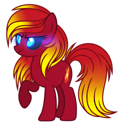 Size: 1280x1305 | Tagged: safe, artist:t-aroutachiikun, oc, oc:paragon ire, species:earth pony, species:pony, black sclera, female, mare, simple background, solo, transparent background