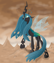 Size: 824x970 | Tagged: safe, artist:mr100dragon100, character:queen chrysalis, species:changeling, changeling queen, female, solo