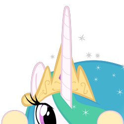 Size: 10000x10000 | Tagged: safe, artist:mrkat7214, part of a set, character:princess celestia, species:alicorn, species:pony, absurd resolution, crown, cute, cutelestia, female, hair over one eye, jewelry, peekaboo, peeking, regalia, sillestia, silly, silly pony, simple background, solo, soon, transparent background, vector