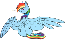 Size: 1024x632 | Tagged: safe, artist:ak4neh, character:rainbow dash, species:pegasus, species:pony, female, mare, simple background, solo, transparent background, wings