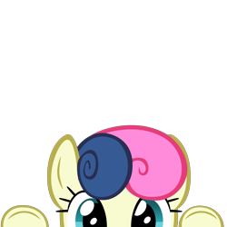 Size: 10000x10000 | Tagged: safe, artist:mrkat7214, part of a set, character:bon bon, character:sweetie drops, species:earth pony, species:pony, absurd resolution, adorabon, cute, female, peekaboo, peeking, simple background, solo, soon, transparent background, vector