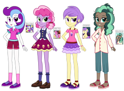 Size: 2448x1800 | Tagged: safe, artist:thecheeseburger, character:berry preppy, character:berry sweet, character:minty mocha, species:pony, my little pony:equestria girls, background pony, butter pop, equestria girls-ified, female, friendship student