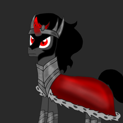 Size: 1000x1000 | Tagged: safe, artist:katya, character:king sombra, species:pony, species:unicorn, background removed, dark background, gray background, male, simple background, solo, teenager, young, younger