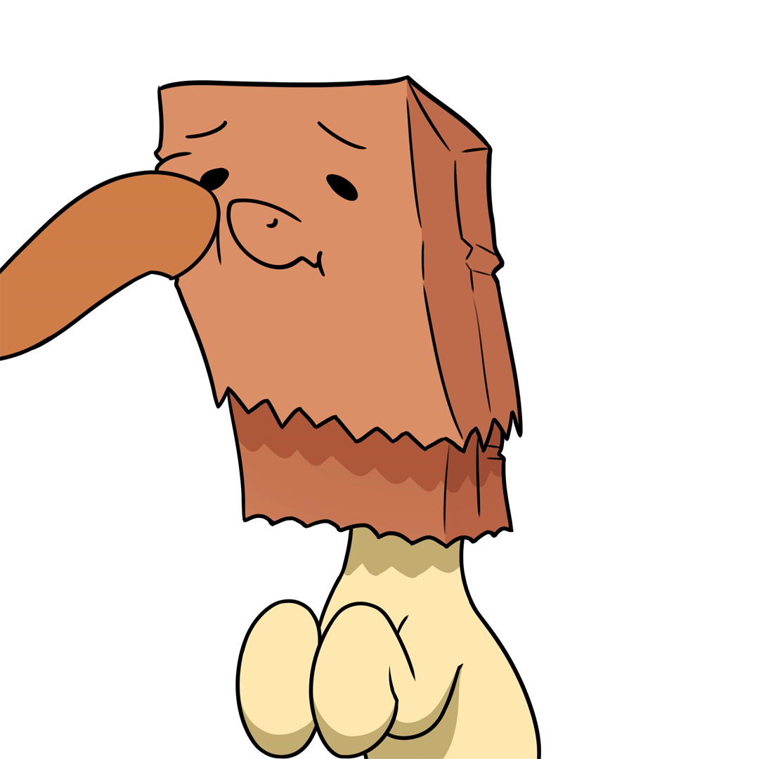 Size: 1080x1080 | Tagged: safe, artist:zippysqrl, oc, oc only, oc:paper bag, species:pony, animated, bust, female, frame by frame, frown, gif, hoof hold, hooves to the chest, loop, mask, offscreen character, paper bag, perfect loop, solo focus
