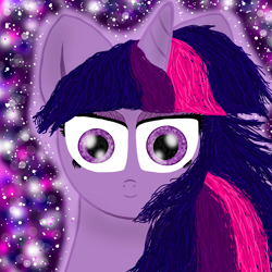 Size: 1500x1500 | Tagged: safe, artist:katya, character:twilight sparkle, species:pony, female, looking at you, solo, stare, staring into your soul