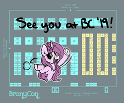 Size: 1024x850 | Tagged: safe, artist:mulberrytarthorse, oc, oc only, oc:mulberry tart, species:pony, announcement, bronycon, marketplace, solo, table, vendor
