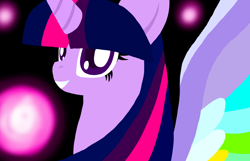 Size: 2300x1480 | Tagged: safe, artist:katya, character:twilight sparkle, character:twilight sparkle (alicorn), species:alicorn, species:pony, friendship is magic: rainbow roadtrip, g4, my little pony: friendship is magic, colored wings, female, multicolored wings, rainbow wings, solo, wing bling, wings
