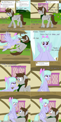 Size: 2562x5126 | Tagged: safe, artist:phoenixswift, character:flitter, oc, oc:fuselight, species:pegasus, species:pony, ask, ask fuselight, blushing, covering mouth, cute, female, glomp, male, mare, stallion, tumblr