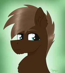 Size: 1029x1158 | Tagged: safe, artist:dyonys, oc, oc:black wing, species:pony, abstract background, bust, fluffy