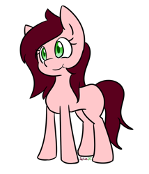 Size: 1280x1494 | Tagged: safe, artist:spheedc, oc, oc only, oc:jasmine fahrenheit, species:earth pony, species:pony, female, mare, simple background, smiling, solo, standing, transparent background