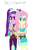 Size: 2000x2759 | Tagged: safe, artist:bigpurplemuppet99, character:aria blaze, character:fluttershy, ship:ariashy, my little pony:equestria girls, 30 day otp challenge, female, flutterblaze, lesbian, shipping