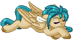 Size: 148x82 | Tagged: safe, artist:ak4neh, oc, oc only, oc:aurora, species:pegasus, species:pony, animated, female, mare, pixel art, simple background, solo, transparent background
