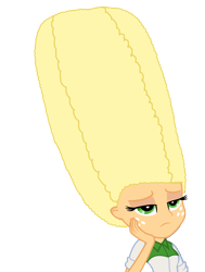 Size: 4987x6586 | Tagged: safe, artist:bigpurplemuppet99, character:applejack, my little pony:equestria girls, beehive hairdo, female, solo