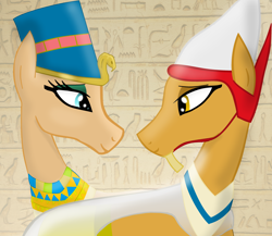 Size: 3488x3028 | Tagged: safe, artist:mr100dragon100, species:pony, egyptian, egyptian pony, pharaoh, queen, story in the source
