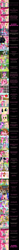 Size: 2000x26394 | Tagged: safe, artist:mlp-silver-quill, character:amethyst star, character:applejack, character:chancellor neighsay, character:comet tail, character:cozy glow, character:cup cake, character:derpy hooves, character:diamond tiara, character:discord, character:flash magnus, character:fluttershy, character:gallus, character:grogar, character:king sombra, character:lightning dust, character:lord tirek, character:pinkie pie, character:prince rutherford, character:princess cadance, character:princess celestia, character:queen chrysalis, character:rainbow dash, character:rarity, character:silverstream, character:smooze, character:sparkler, character:star swirl the bearded, character:starlight glimmer, character:stellar flare, character:storm king, character:sweetie belle, character:tempest shadow, character:trouble shoes, character:twilight sparkle, character:twilight sparkle (alicorn), species:alicorn, species:changeling, species:pony, comic:pinkie pie says goodnight, my little pony: the movie (2017), :i, against glass, armor, batman, batman: the brave and the bold, blushing, breaking the fourth wall, canada, changeling queen, comic, crossover, cute, disguise, disguised changeling, fake cadance, female, fourth wall, glass, guard armor, jim miller, leaning on the fourth wall, madame pinkie, mane six, petrification, self paradox, shyabetes, sleeping, snow globe, starry eyes, statue, storm guard, thumbnail is a stick, wall of tags, wingding eyes