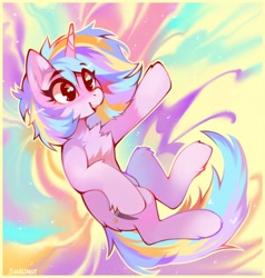 Size: 1486x1560 | Tagged: safe, artist:share dast, oc, oc only, oc:oofy colorful, species:pony, species:unicorn, solo