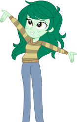 Size: 6146x9805 | Tagged: safe, artist:marcorois, character:wallflower blush, equestria girls:forgotten friendship, g4, my little pony: equestria girls, my little pony:equestria girls, absurd resolution, clothing, female, pants, simple background, solo, sweater, transparent background, vector