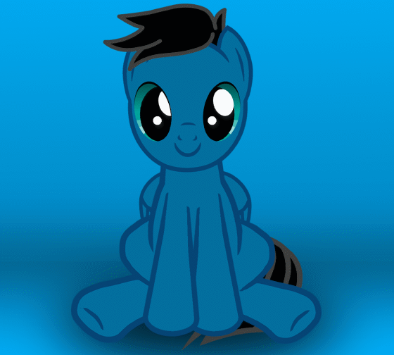 Size: 560x504 | Tagged: safe, artist:agkandphotomaker2000, oc, oc:pony video maker, species:pegasus, species:pony, animated, awww, boop, boop it yourself, cute, dawwww, gif, meta, offscreen character