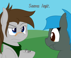 Size: 500x403 | Tagged: safe, artist:phoenixswift, oc, oc only, oc:fuselight, oc:jade shine, species:pegasus, species:pony, bent nails, female, male, mare, nail, nails, scrunchy face, stallion