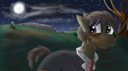 Size: 5904x3296 | Tagged: safe, artist:mr100dragon100, species:earth pony, species:pony, clothing, dr jekyll and mr hyde, grave, mare in the moon, moon, mr hyde, night, suit, tree, undead