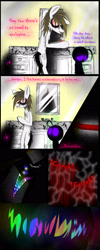 Size: 1200x3000 | Tagged: safe, artist:didun850, character:princess celestia, oc, oc:chase, species:pony, comic:ask chase the pony, ask, bathroom, comic, dialogue, insanity, looking down, male, mirror, pills, plushie, sad, stallion, tumblr