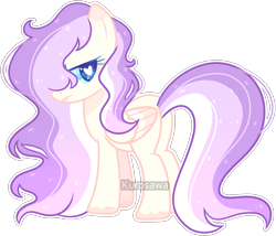 Size: 2370x2030 | Tagged: safe, artist:kurosawakuro, base used, oc, parent:fluttershy, parent:shining armor, parents:flutterarmor, species:pegasus, species:pony, female, hair over one eye, heart eyes, offspring, simple background, solo, transparent background, wingding eyes