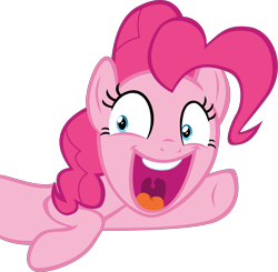 Size: 9625x9421 | Tagged: safe, artist:mrkat7214, character:pinkie pie, species:earth pony, species:pony, absurd resolution, faec, female, haha, hahahahahahaha, laughing, simple background, solo, teeth, transparent background, uvula, vector