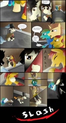 Size: 658x1215 | Tagged: safe, artist:mr100dragon100, species:pony, comic, dr jekyll and mr hyde