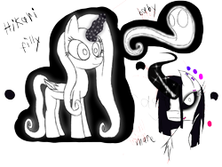 Size: 1200x900 | Tagged: safe, artist:didun850, oc, oc only, oc:hikari, species:alicorn, species:pony, alicorn oc, bust, chest fluff, eyelashes, eyeliner, female, filly, ghost, glowing horn, horn, makeup, mare, reference sheet, simple background, transparent background