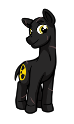 Size: 1193x2000 | Tagged: safe, artist:texasuberalles, derpibooru original, oc, oc only, oc:night stalker, species:earth pony, species:pony, 2020 community collab, derpibooru community collaboration, looking at you, male, scar, simple background, solo, stallion, transparent background