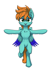 Size: 4677x6614 | Tagged: safe, artist:cafecomponeis, community related, derpibooru original, oc, oc only, species:pegasus, species:pony, 2020 community collab, derpibooru community collaboration, absurd resolution, bipedal, female, requested art, simple background, solo, t pose, transparent background
