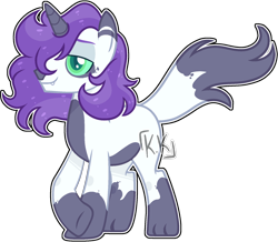 Size: 1872x1632 | Tagged: safe, artist:kurosawakuro, base used, oc, parent:capper dapperpaws, parent:rarity, parents:capperity, species:pony, species:unicorn, hybrid, interspecies offspring, male, offspring, simple background, solo, transparent background
