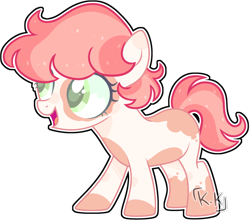Size: 2400x2112 | Tagged: safe, artist:kurosawakuro, base used, oc, parent:apple bloom, parent:pipsqueak, parents:pipbloom, species:earth pony, species:pony, female, filly, offspring, simple background, solo, transparent background