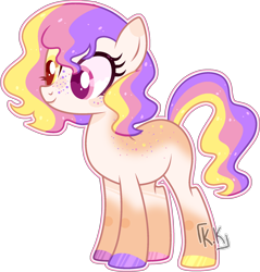 Size: 1968x2060 | Tagged: safe, artist:kurosawakuro, base used, oc, species:earth pony, species:pony, body freckles, colored hooves, female, freckles, heterochromia, mare, outline, simple background, solo, transparent background