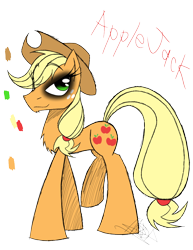 Size: 888x1150 | Tagged: safe, artist:didun850, character:applejack, species:earth pony, species:pony, clothing, eyelashes, eyeliner, female, freckles, hat, makeup, mare, reference sheet, signature, simple background, smiling, solo, text, transparent background