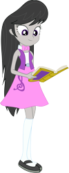 Size: 4229x10538 | Tagged: safe, artist:marcorois, character:octavia melody, my little pony:equestria girls, book, female, simple background, solo, transparent background, vector