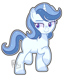 Size: 1482x1794 | Tagged: safe, artist:kurosawakuro, artist:pegasski, base used, oc, oc only, parent:double diamond, parent:party favor, parents:partydiamond, species:pony, species:unicorn, female, magical gay spawn, mare, offspring, simple background, solo, transparent background