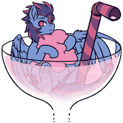 Size: 1024x1022 | Tagged: safe, artist:ak4neh, oc, oc only, oc:chase, species:pegasus, species:pony, cup, cup of pony, male, micro, simple background, solo, stallion, transparent background