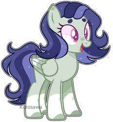 Size: 4378x4719 | Tagged: safe, artist:kurosawakuro, base used, oc, parents:daringdash, species:pegasus, species:pony, colored pupils, female, magical lesbian spawn, mare, offspring, simple background, solo, transparent background
