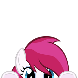 Size: 2048x2048 | Tagged: safe, artist:mrkat7214, part of a set, oc, oc only, oc:tight fit, species:earth pony, species:pony, cute, female, high res, looking at you, lurking, mare, peeking, simple background, solo, soon, transparent background, vector, ych result