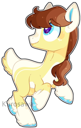 Size: 1446x2268 | Tagged: safe, artist:kurosawakuro, base used, oc, parent:braeburn, parent:sheriff silverstar, parents:silverburn, species:pony, colored pupils, deer tail, magical gay spawn, male, offspring, simple background, solo, stallion, transparent background