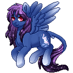 Size: 150x149 | Tagged: safe, artist:ak4neh, oc, oc only, oc:aurora (zenzii), species:pegasus, species:pony, animated, female, gif, mare, pixel art, simple background, solo, transparent background