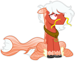 Size: 1509x1218 | Tagged: safe, artist:kurosawakuro, base used, oc, species:pony, colored pupils, fish tail, male, original species, simple background, solo, stallion, transparent background